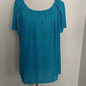 Bright blue blouse from Worthington women's